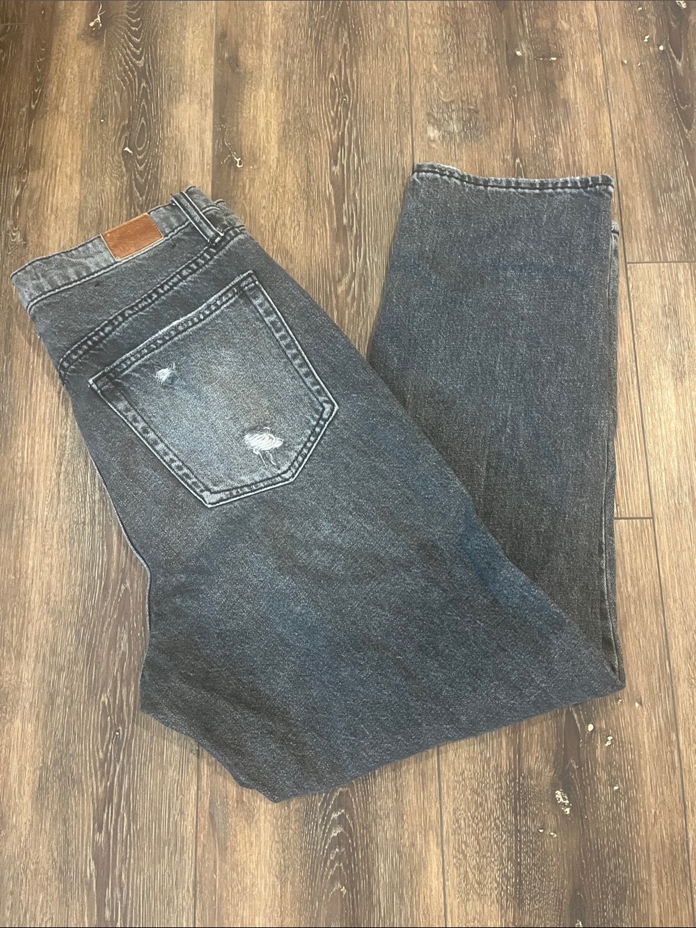 BDG Charcoal Black Straight-Leg Jeans